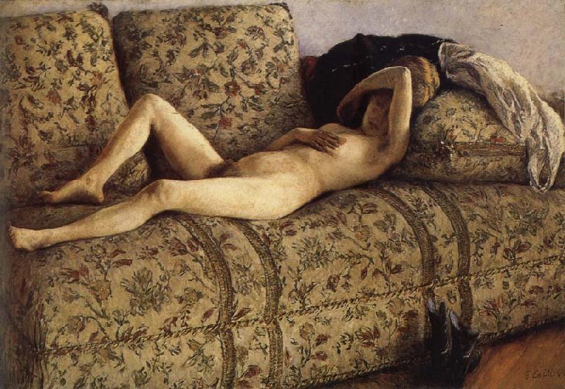 Gustave Caillebotte The female nude on the sofa Sweden oil painting art